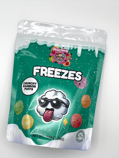 Chaos Candy Freezes – Crunchy Rainbow Puffs (50 g)