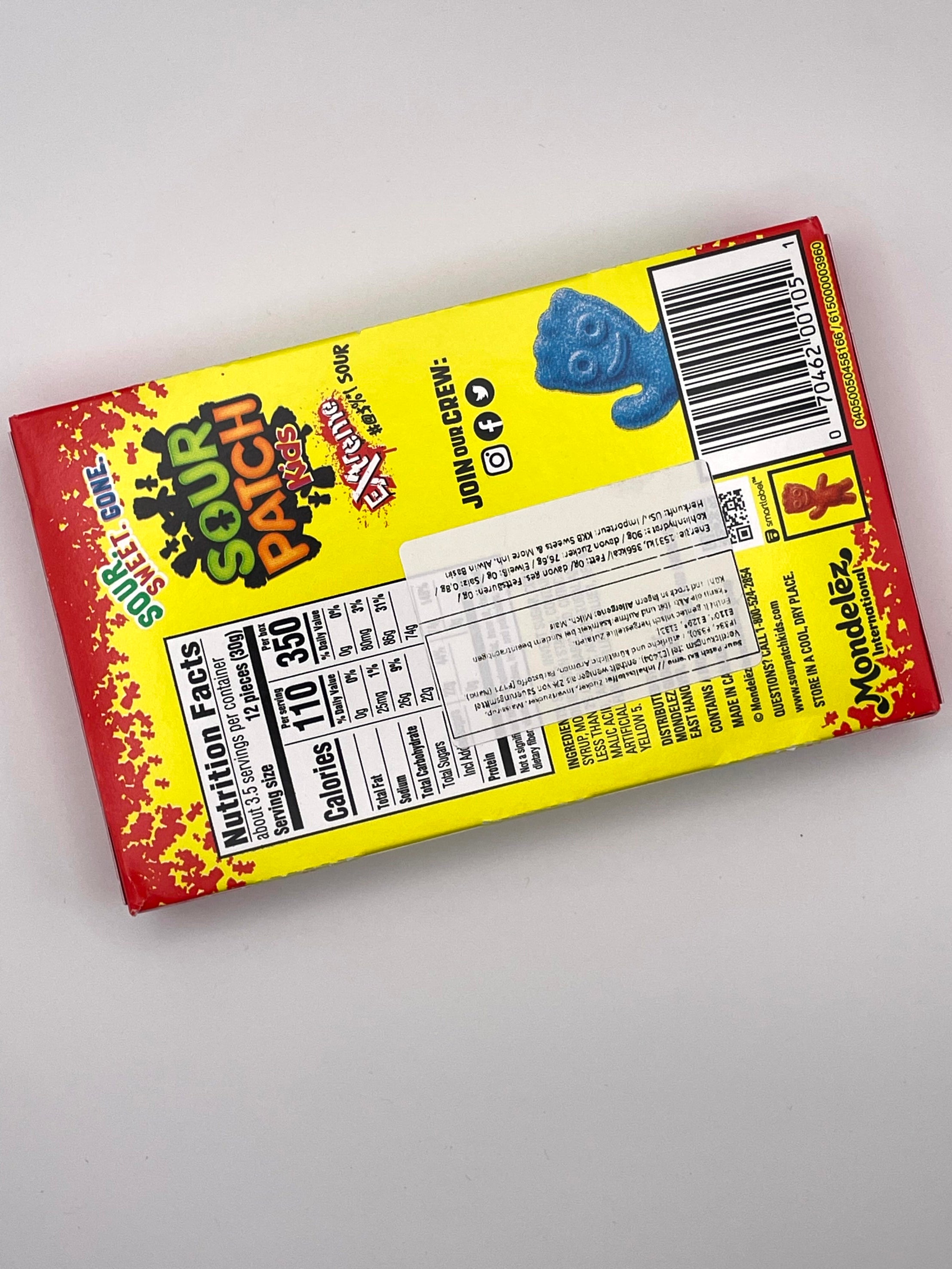 Sour Patch Kids Extreme – Super Sour Soft & Chewy Candy (99 g)