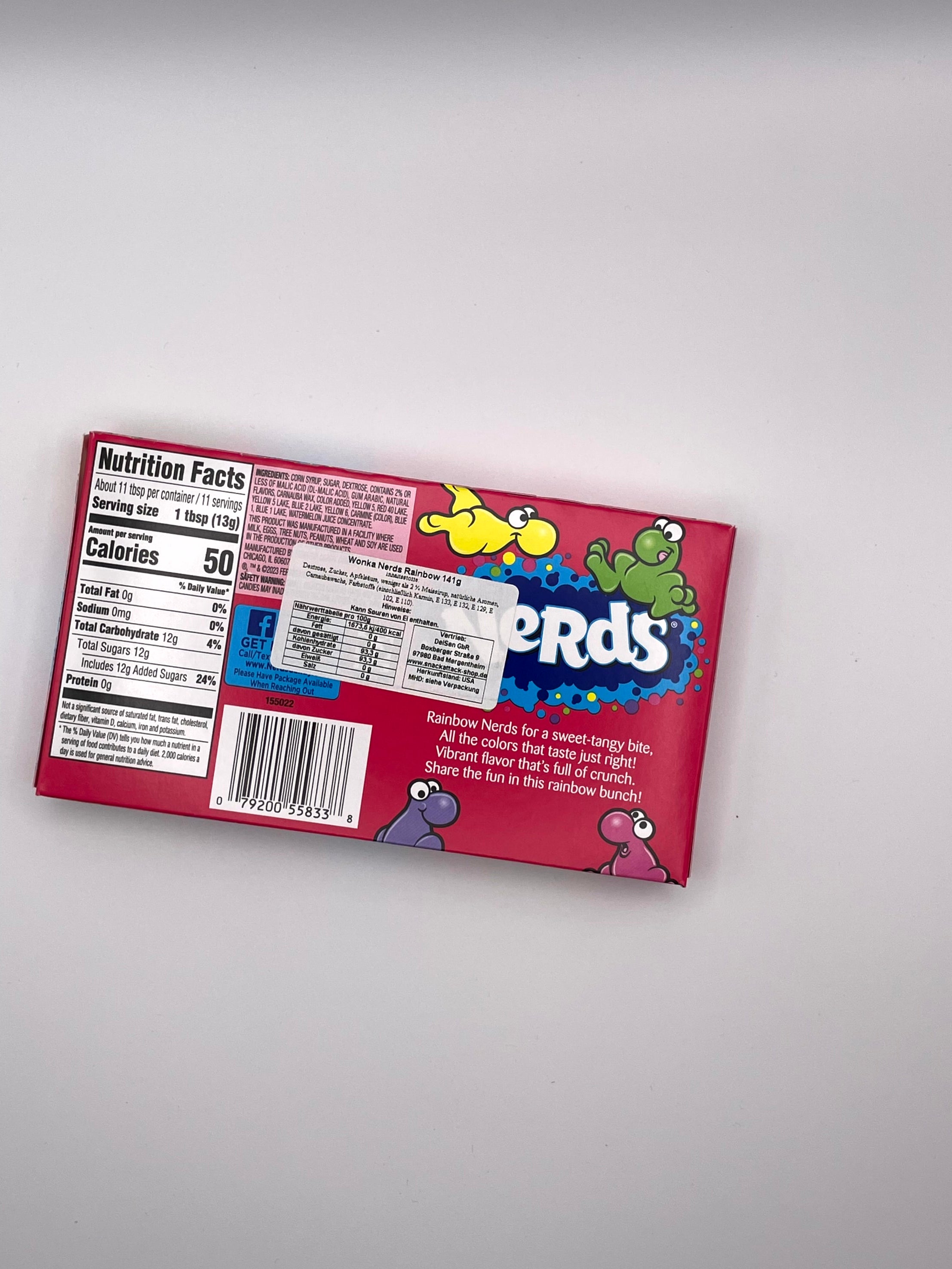 Wonka Nerds Rainbow Candy – Bunte Mini-Bonbons (141 g)