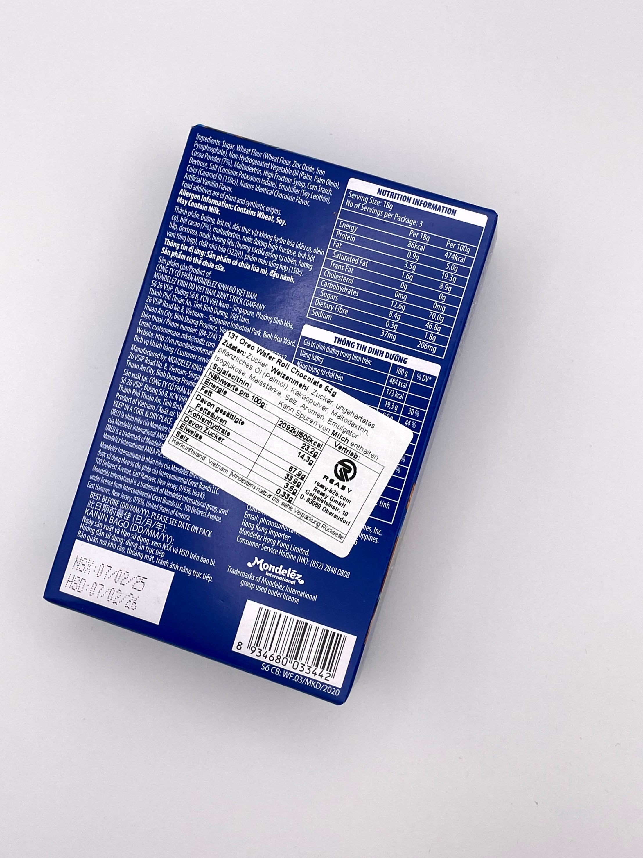 OREO Wafer Roll Schoko