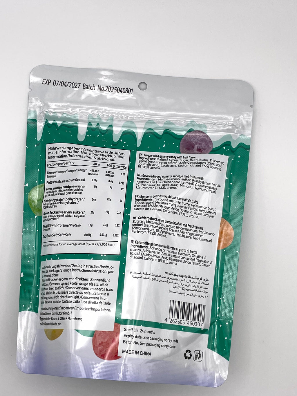 Chaos Candy Freezes – Crunchy Rainbow Puffs (50 g)