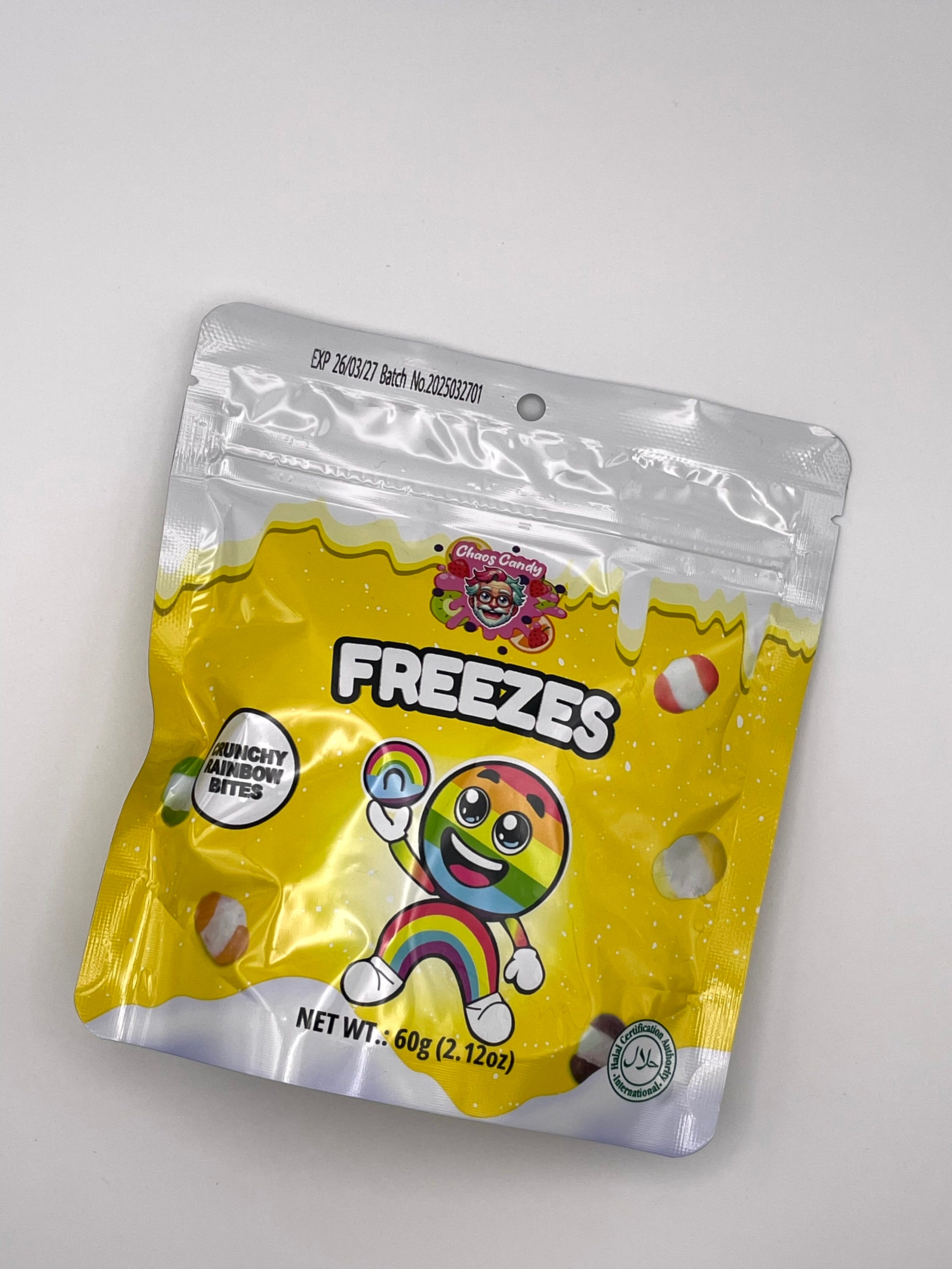 Chaos Candy Freezes – Crunchy Rainbow Bites (60 g)