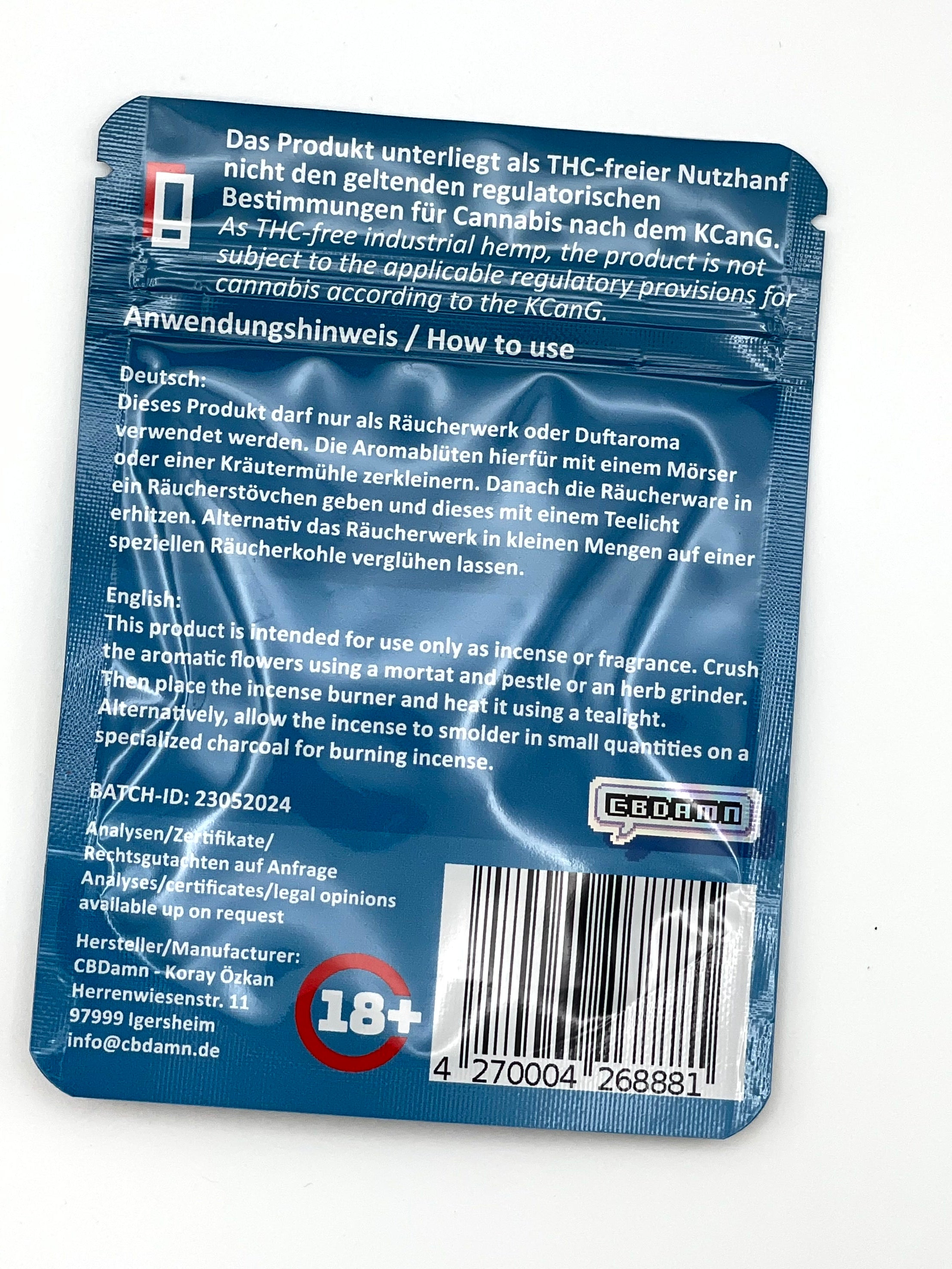 CBDamn – Lemon Haze (CBD Blüten 20% CBD / 0% THC)