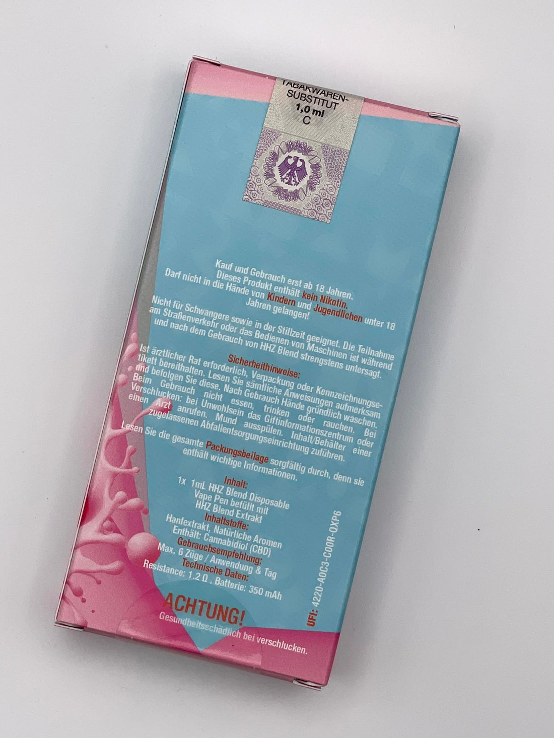 I Love POT HHZ Vape Pink Berry Disposable Detailansicht
