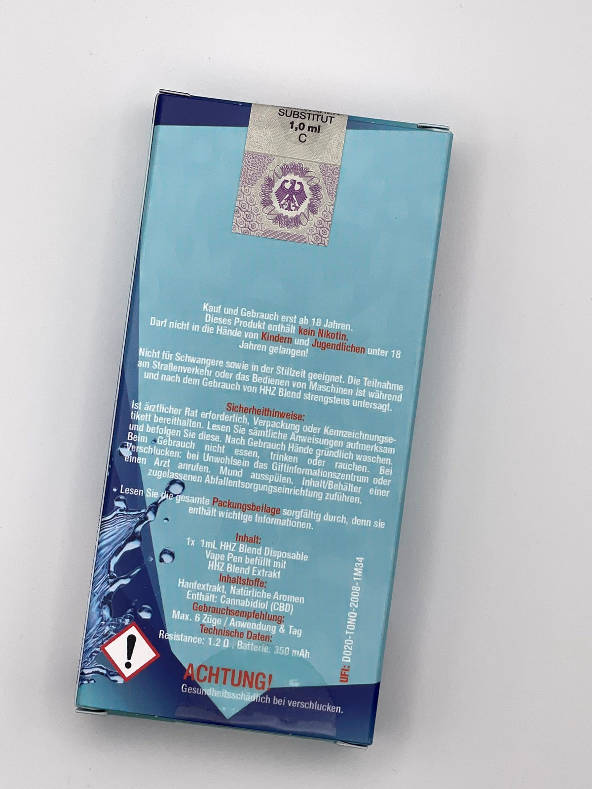 I Love POT HHZ Vape Blueberry | 1 ml | bis zu 600 Zge Snackbase I Love POT HHZ Vape Blueberry | 1 ml | bis zu 600 Zge Snackbase