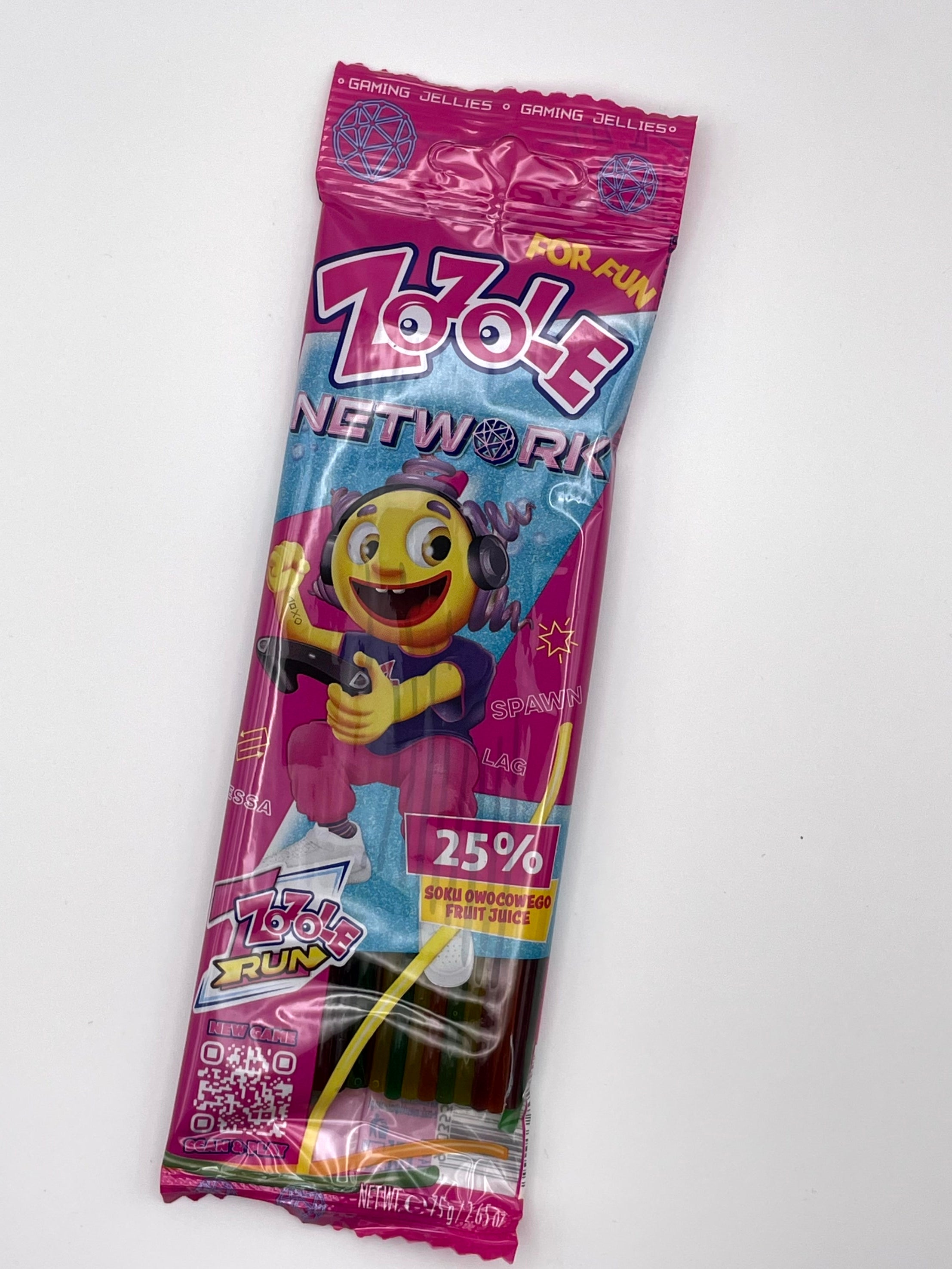 Zozole Network Gaming Jellies – Raspberry Flavour (75 g)