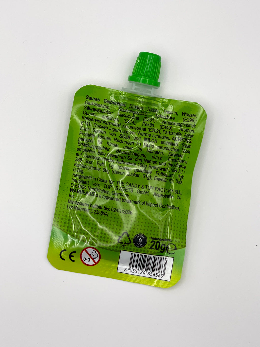 Warheads Super Sour Gel – Apple (20 g)