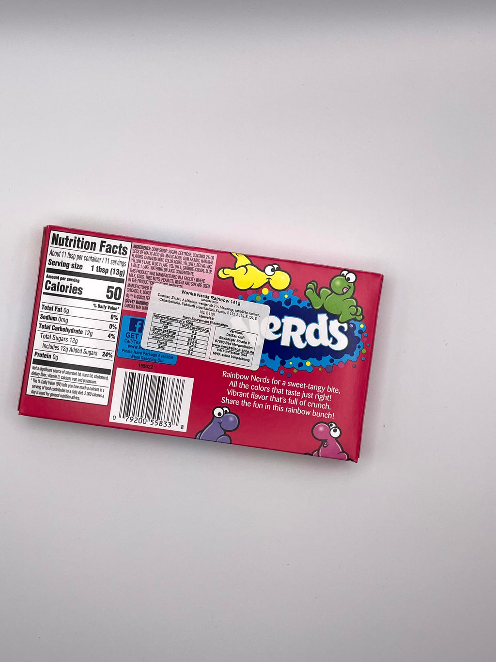 Wonka Nerds Rainbow Candy – Bunte Mini-Bonbons (141 g)