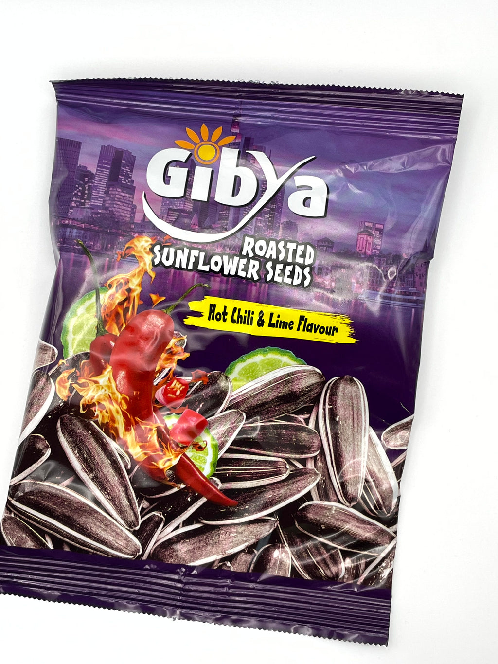 Gibya Geröstete Sonnenblumenkerne - Hot Chili & Lime 100g