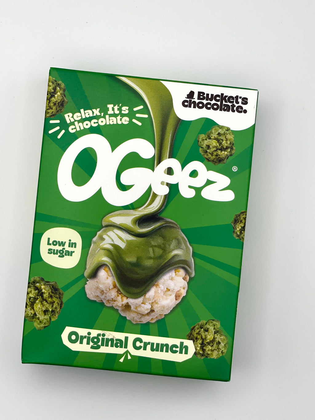 Bucket’s Chocolate Ogeez Original Crunch – Matcha White Chocolate 40 g