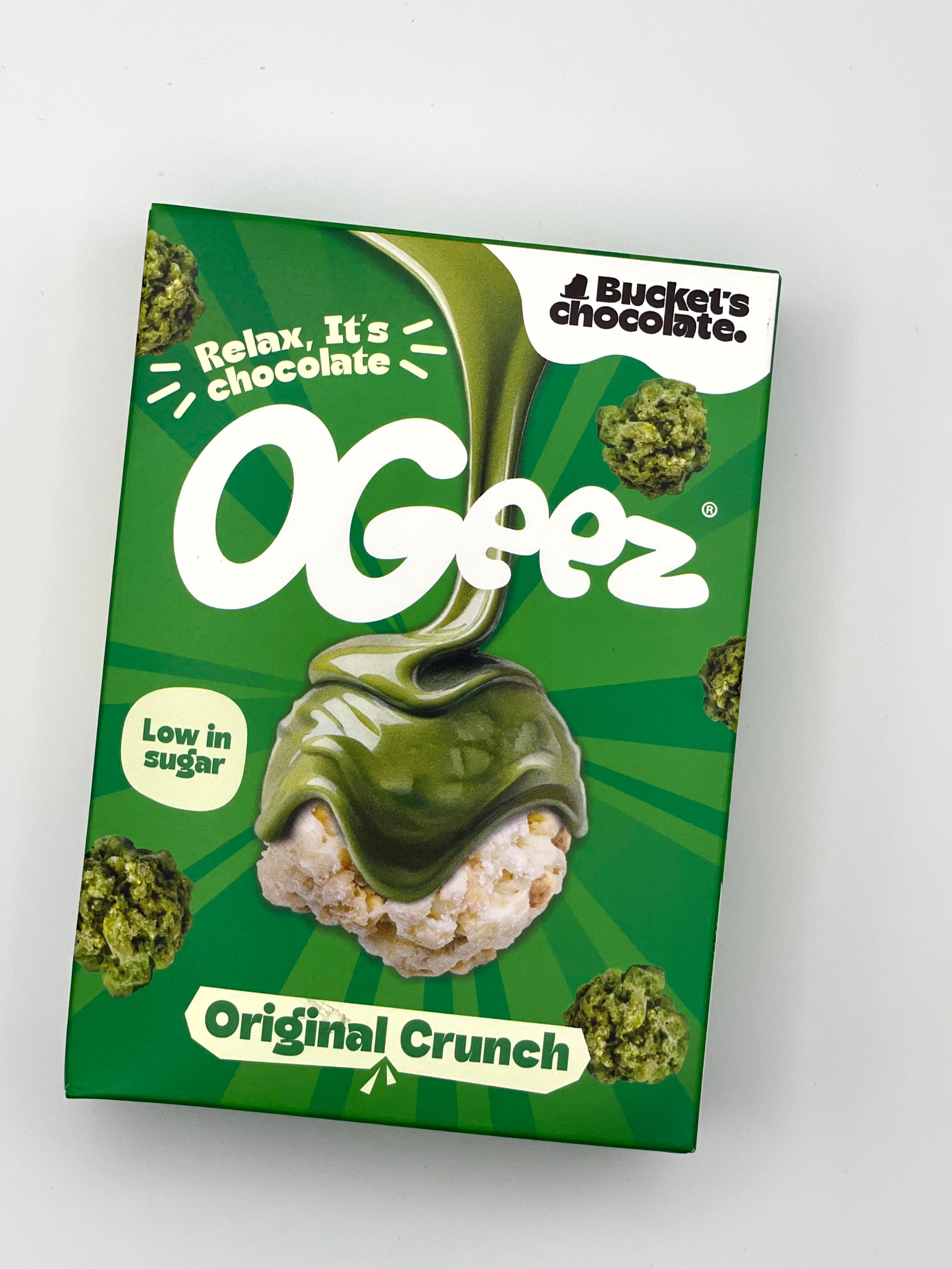 Bucket’s Chocolate Ogeez Original Crunch – Matcha White Chocolate 40 g